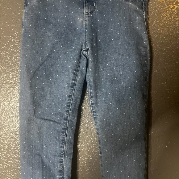Girls Polka Dot Jeggings Size 8 Children’s Place Stretch Denim - Picture 5 of 8